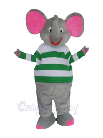 Happy Gray Elephant Mascot Costumes