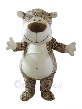 Cute Cartoon Leopard Mascot Costume