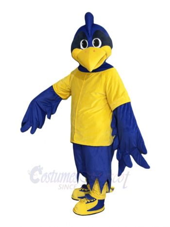 Strong Blue Rooster Mascot Costume