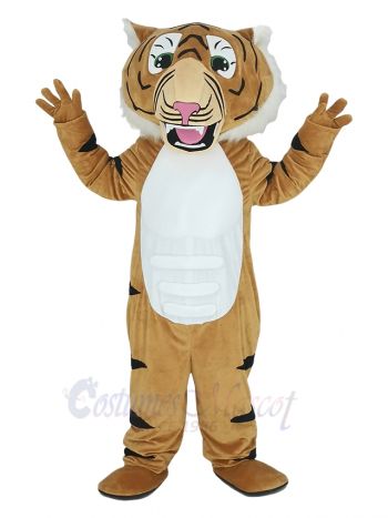 Super Muscle Tiger Mascot Costume Animal