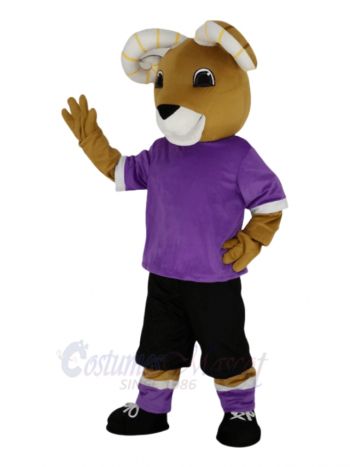 Brown Ram Mascot Costume Animal