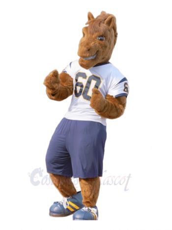 Powerful Sport Horse Mascot Costume