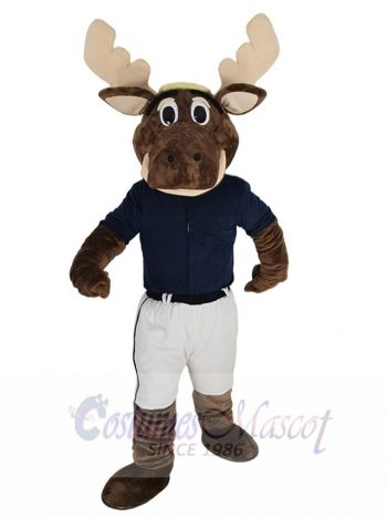 Sport Seattle Mariners the Moose Mascot Costume Animal in Jersey