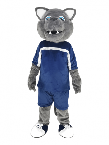 Sports Gray Wolf Mascot Costume Animal