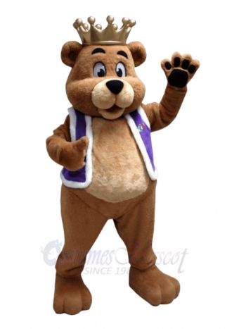 Friendly King Bear Mascot Costumes