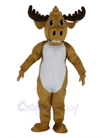 Strong Power Muscly Moose Mascot Costume Animal