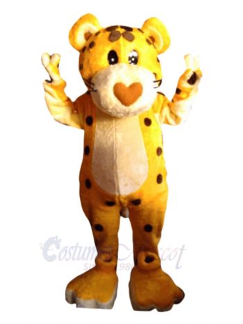 Yellow Cheetah Mascot Costumes