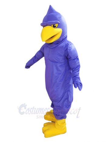 Purple Hawk Mascot Costume Animal