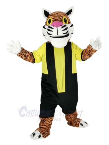 Tiger in Sweatshirt Mascot Costume Animal