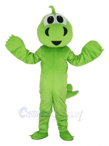 Grass Green Dinosaur Mascot Costume Animal