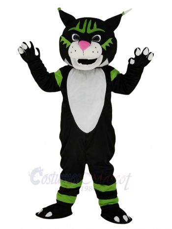 Black Wildcat Mascot Costume Animal