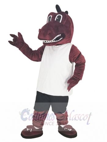 Red Dragon Athlete Mascot Costume Animal