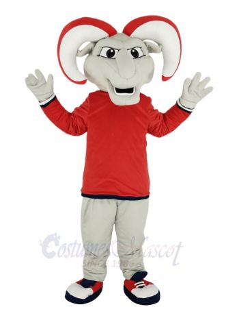 Ram with Red Coat Mascot Costume Animal