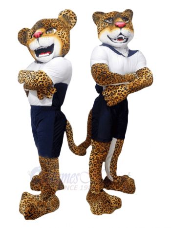 Single Power Jaguar Mascot Costume