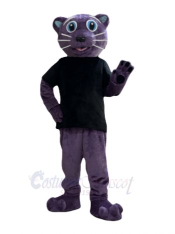 Purple Panther Mascot Costume Animal