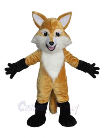 Happy Brown Fox Mascot Costumes