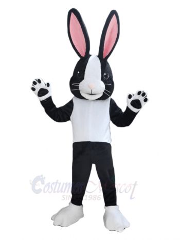 Bunny with Pink Ears Mascot Costume Animal