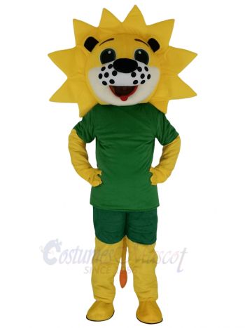 Cute Sunshine Flower Lion Mascot Costume Animal