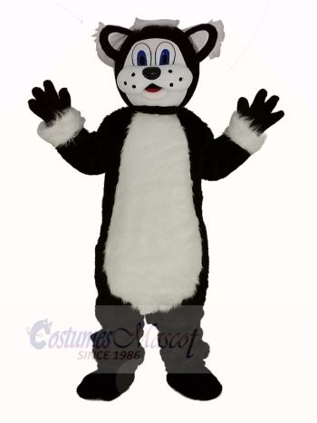 Black and White Fat Cat Mascot Costume Animal