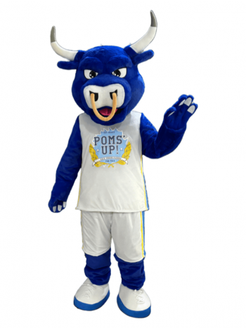 Customize Blue Bull Mascot Costume Animal