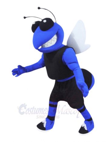 Cool Blue Hornet Mascot Costumes