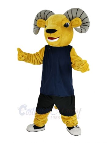 Light Brown Sport Ram Mascot Costume Animal