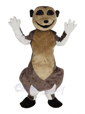 Smiling Meerkat Mascot Costume Animal