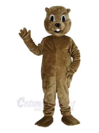 Brown Groundhog Mascot Costume Animal