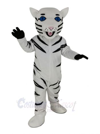 Fierce White Tiger Mascot Costume Animal