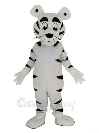 Funny White Tiger Mascot Costume Animal