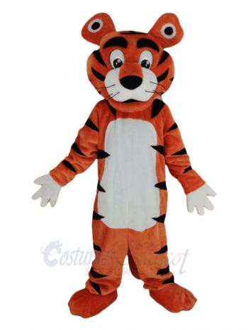 Docile Tiger Mascot Costume Animal