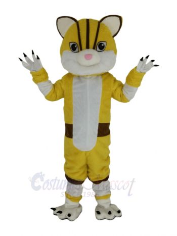 Yellow Tiger Mascot Costume Animal