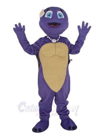 Purple Female Turtle Mascot Costume Animal