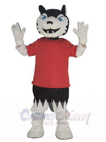 Black Wolf Player Mascot Costume Animal