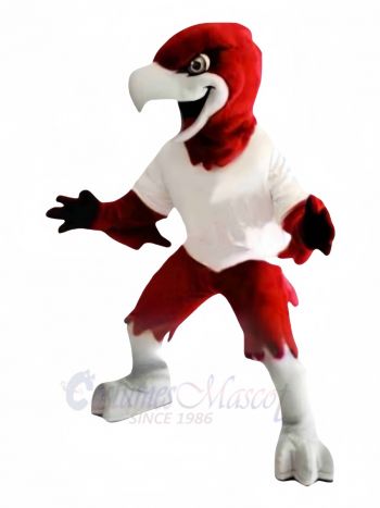 Red Fierce Eagle Mascot Costume