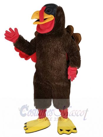 Brown Deluxe Turkey Mascot Costume Animal