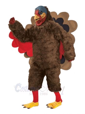 Deluxe Plush Turkey Mascot Costume