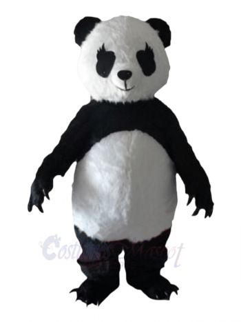 Panda with Long Eyelashes Mascot Costumes