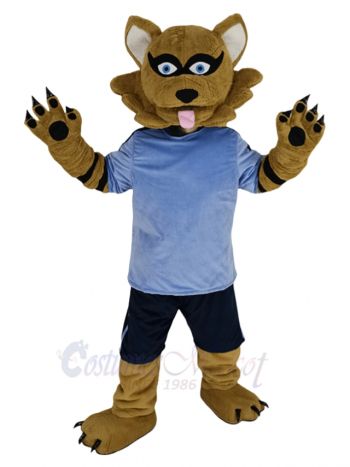 Strong Brown Raccoon Mascot Costume Animal