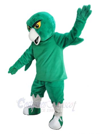 Strong Green Owl Mascot Costume Animal