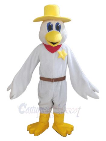 Cowboy Chicken Mascot Costume Animal