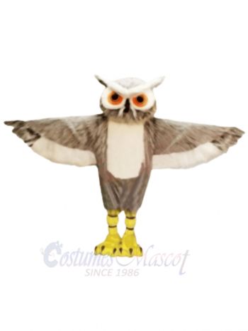 Grey Owl Mascot Costume