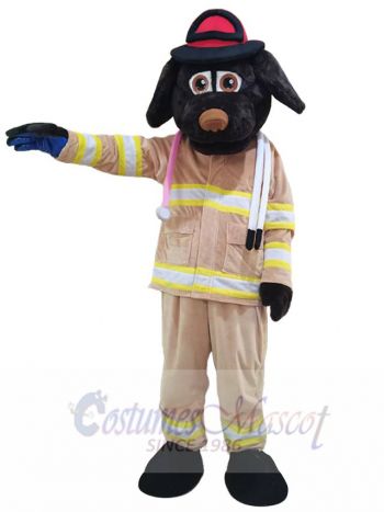 Fire Department Dog Mascot Costume Animal