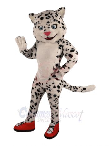 Happy Snow Leopard Mascot Costumes