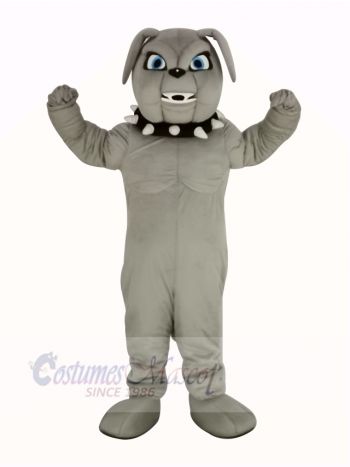 Funny Grey Bulldog Mascot Costume Animal