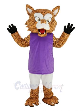 Strong Wildcat Mascot Costume Animal