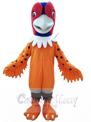 Orange Pheasant Mascot Costume Animal