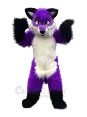 Purple Wolf Husky Mascot Costumes