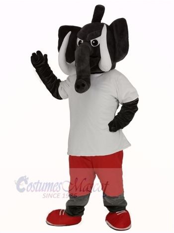 Power Grey Elephant Mascot Costume Animal