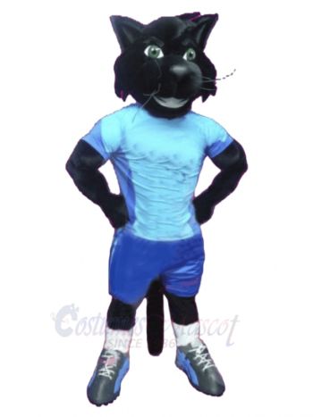 Sport Black Cat Mascot Costume